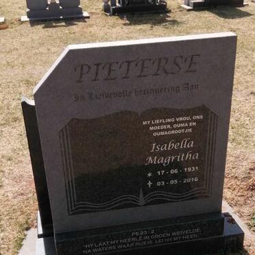 PIETERSE Isabella Magritha 1931-2016
