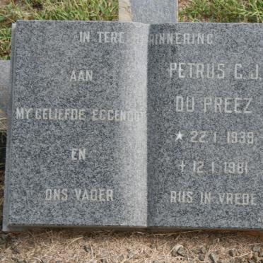 PREEZ Petrus G.J., du 1939-1981