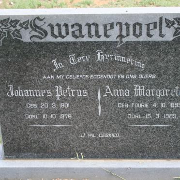 SWANEPOEL Johannes Petrus 1901-1976 &amp; Anna Margaretha S. FOURIE 1898-1989