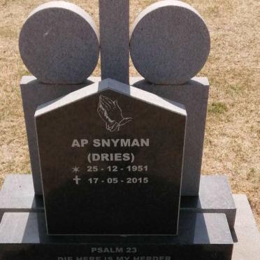 SNYMAN A.P. 1951-2015
