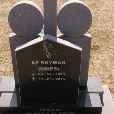 SNYMAN A.P. 1951-2015