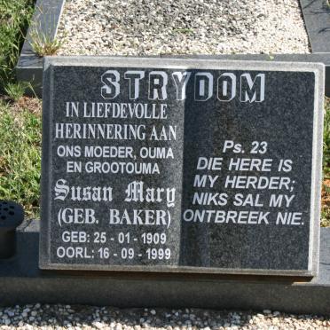 STRYDOM Susan Mary nee BAKER 1909-1999