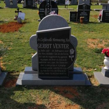 VENTER Gerrit 1987-2018