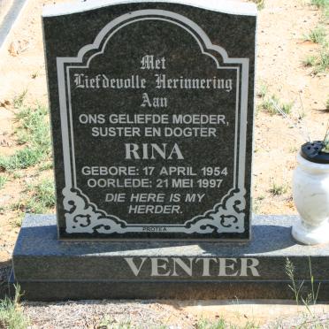 VENTER Rina 1954-1997