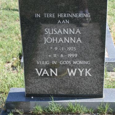 WYK Susanna Johanna, van 1925-1999