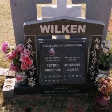 WILKEN Petrus Frederik 1943-2015 &amp; Johanna Jacoba 1944-