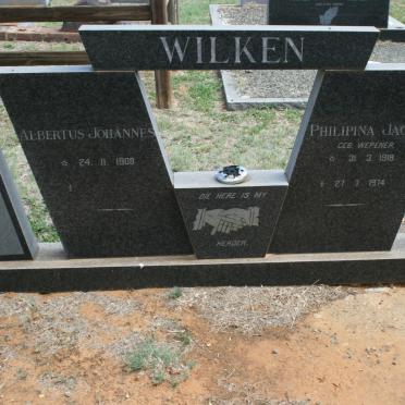WILKEN Albertus Johannes 1908- &amp; Philipina Jacoba WEPENER 1918-1974