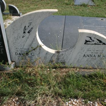WET David C., de 1928-1990 &amp; Anna M.M.