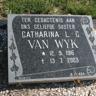 WYK Catharina L.C., van 1916-2003