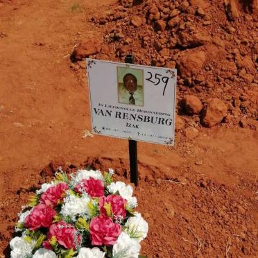 RENSBURG Izak, van 1937-2019