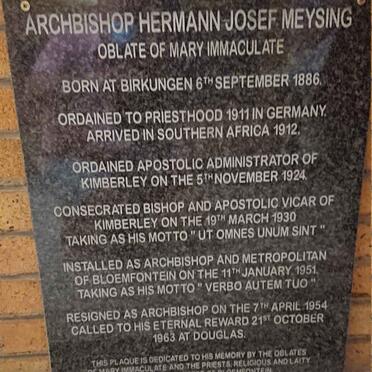 MEYSING Hermann Josef 1886-1963