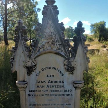 ASWEGEN Izak Andries, van 1880-1918 &amp; Anna Margaretha Adriana BRITZ 1887-1952