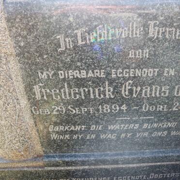 BEER Frederick Evans, de 1894-1944