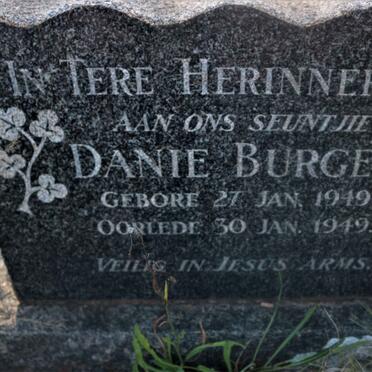 BURGER Danie 1949-1949
