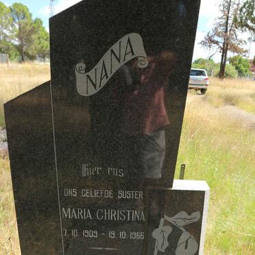 BOSHOFF Maria Christina 1909-1966