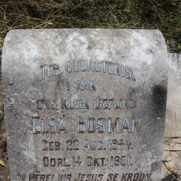 BOSMAN Elsa 1944-1951