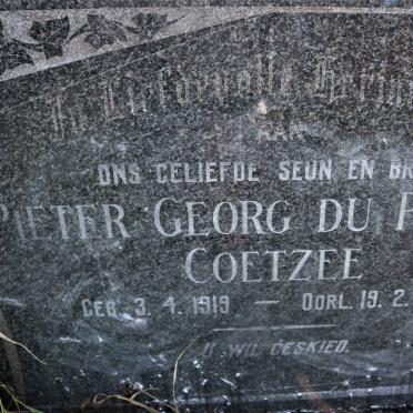 COETZEE Pieter Georg du Plessis 1919-1946