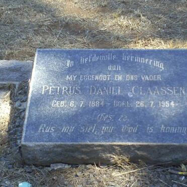 CLAASSEN Petrus Daniel 1884-1954