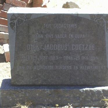 COETZEE Dirk Jacobus 1883-1954