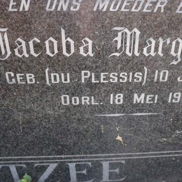 COETZEE Abraham 1886-1961 &amp; Jacoba Margaretha DU PLESSIS 1887-1981