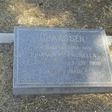 CLAASSEN Johanna Petronella 1911-1996