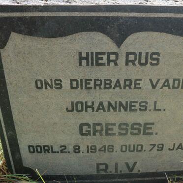 GRESSE Johannes L. -1946