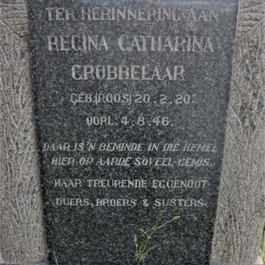 GROBBELAAR Regina Catharina nee ROOS 1920-1946