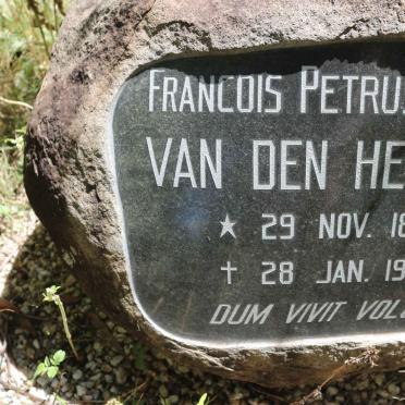 HEEVER Francois Petrus, van den 1894-1956