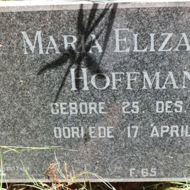 HOFFMANN Maria Elizabeth 1888-1963