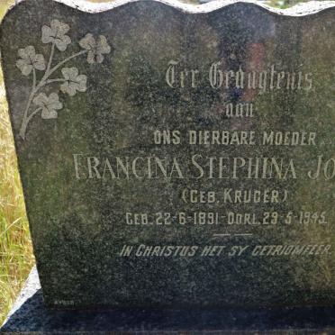 JOOSTE Francina Stephina nee KRUGER 1891-1945