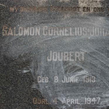 JOUBERT Salomon Cornelius Johannes 1913-1947