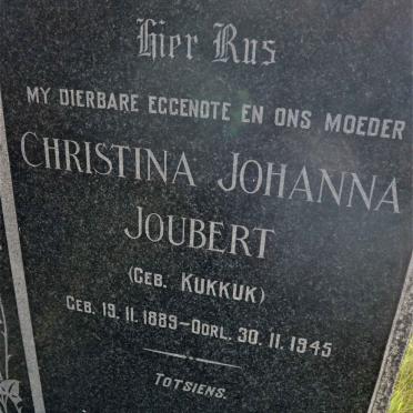 JOUBERT Christina Johanna nee KUKKUK 1889-1945