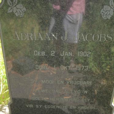 JACOBS Adriaan J. 1902-1973