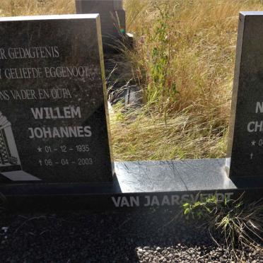 JAARSVELDT Willem Johannes, van 1935-2003 &amp; Nicolina Christina 1936-