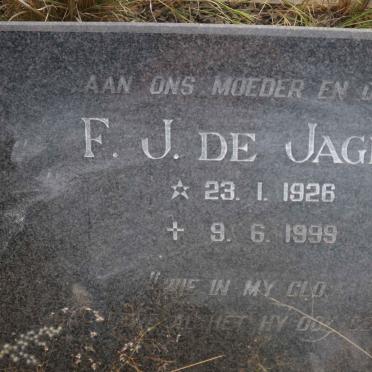 JAGER F.J., de 1926-1999