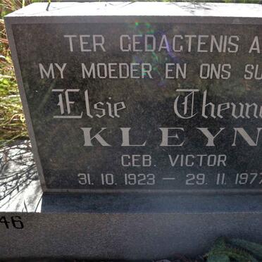 KLEYN Elsie Theuncina nee VICTOR 1923-1977
