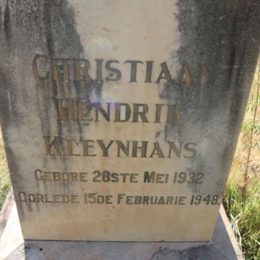 KLEYNHANS Christiaan Hendrik 1932-1948