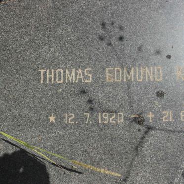 KRUGER Thomas Edmund 1920-1984