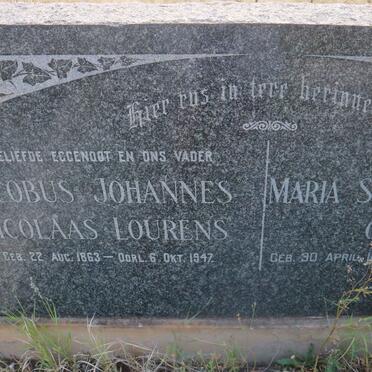 LOURENS Jacobus Johannes Nicolaas 1863-1947 &amp; Maria Susanna KOK 1878-1968 