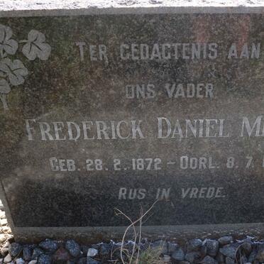 MERTZ Frederick Daniel 1872-1955