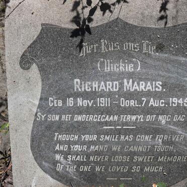 MARAIS Richard 1911-1945