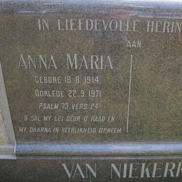 NIEKERK Anna Maria, van 1914-1971