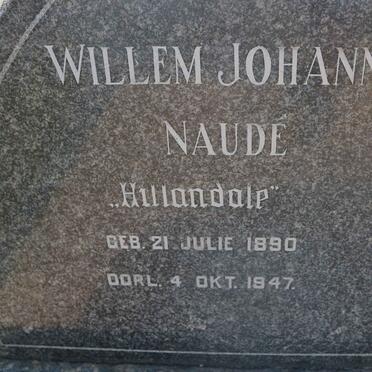 NAUDE Willem Johannes 1890-1947 &amp; Philippa Jacoba THERON 1900-1983 