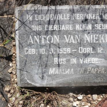 NIEKERK Anton, van 1956-1956