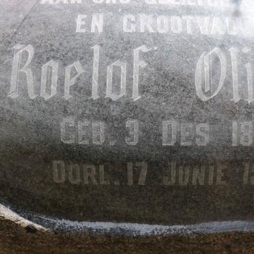 OLIVIER Roelof 1886-1953