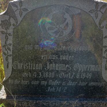OPPERMAN Christiaan Johannes 1880-1949