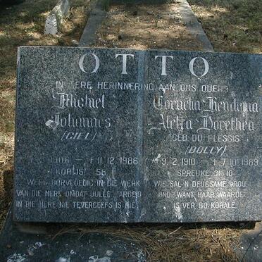 OTTO Michiel Johannes 1906-1986 &amp; Cornelia Hendrina Aletta Dorethea DU PLESSIS 1910-1989