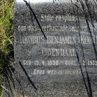 ODENDAAL Jakobus Benjamin 1930-1953