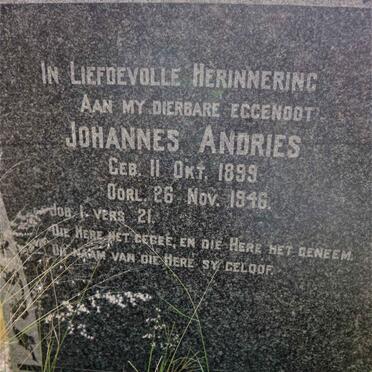PREEZ Johannes Andries, du 1899-1946
