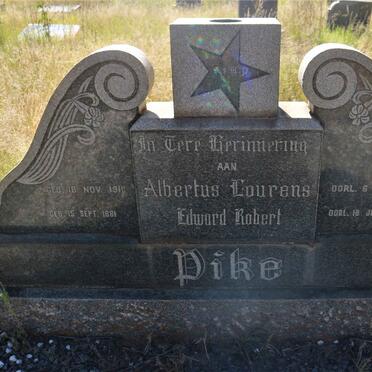 PIKE Edward Robert 1881-1952 :: PIKE Albertus Lourens 1911-1948